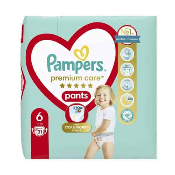 Pampers Πάνες Βρακάκι Premium Care No. 6 για 15+kg 31τμχ