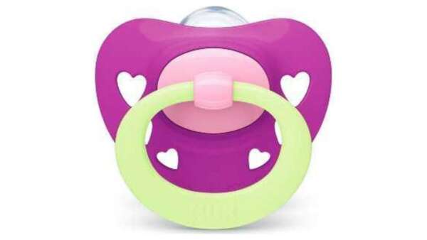 Nuk Πιπίλα Σιλικόνης No 3 Signature Night 1 Τεμάχιο  Με Θήκη