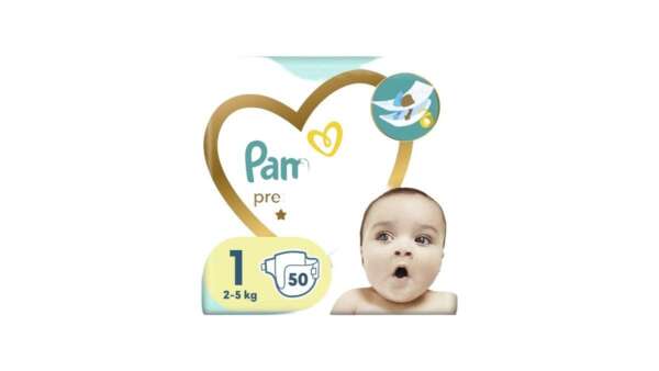 Pampers Πάνες Μωρού Premium Care Νο1 50 Τεμάχια