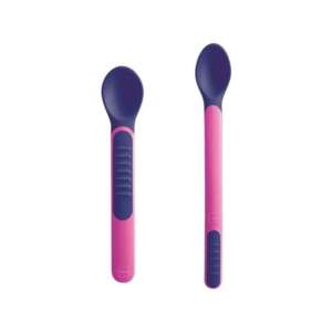 Mam Heat Spoons Κουταλάκια Θερμοευαισθητα & Θήκη 6+ Μηνών Κορίτσι Χ2