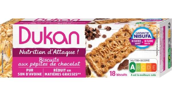 Dukan Μπισκότα βρώμης με κομμάτια σοκολάτας 225gr