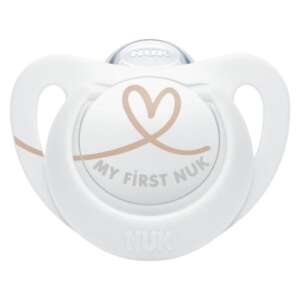 Nuk Star Πιπίλες Σιλικόνης 0 - 6M σε Διάφορα Σχέδια - Λευκό