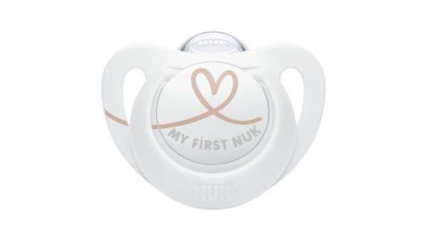 Nuk Star Πιπίλες Σιλικόνης 0 - 6M σε Διάφορα Σχέδια - Λευκό