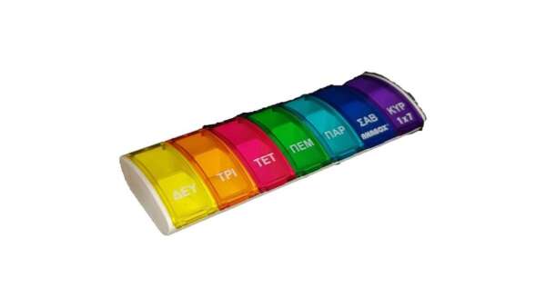 Anabox Εβδομαδιαία Θήκη Χαπιών Με Διαχωριστικά