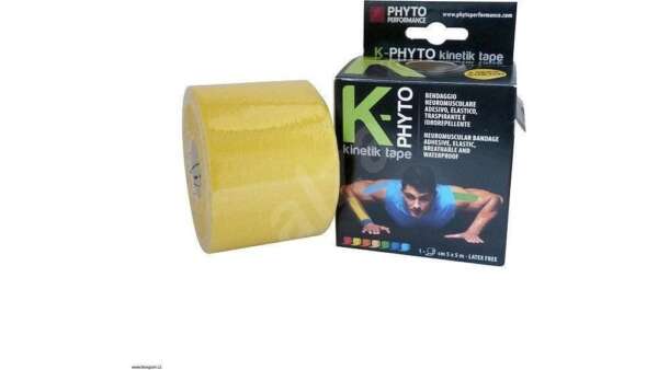 Phyto Performance K-Phyto Tape Αθλητική Ταινία Συγκράτησης Μυών 2 Όψεων 5x5cm Κίτρινη
