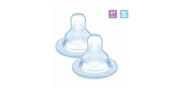 MAM Silicone Teat 410S Medium Flow (4m+) 2pcs