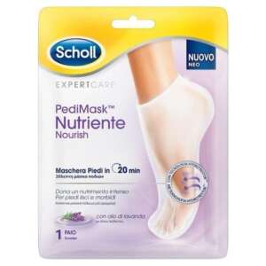 Scholl Pedimask Nutriente Nourish Μάσκα Ποδιών Με Έλαιο Λεβάντας X1 Ζευγάρι