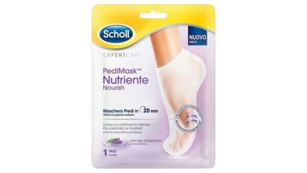 Scholl Pedimask Nutriente Nourish Μάσκα Ποδιών Με Έλαιο Λεβάντας X1 Ζευγάρι