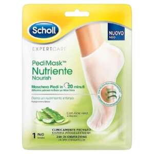Scholl Pedimask Nutriente Nourish Μάσκα Ποδιών Με Aloe Vera X1 Ζευγάρι