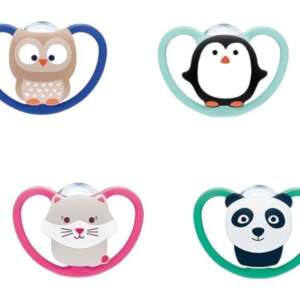 Nuk Πιπίλα Ορθοδοντική Σιλικόνης Space 6-18m Με Θήκη X1