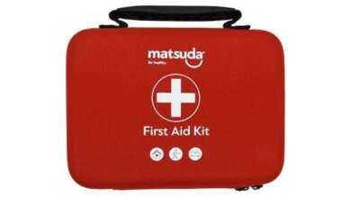 Matsuda First Aid Kit Φαρμακείο Αυτοκινήτου Πρώτων Βοηθειών Τσάντα Προγεμισμένο