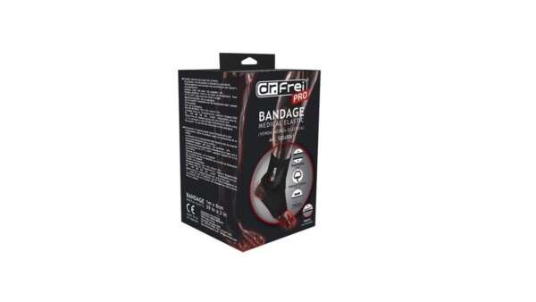 Dr. Frei Ελαστική Επιστραγαλίδα Δετή σε Μαύρο χρώμα S02x80x1