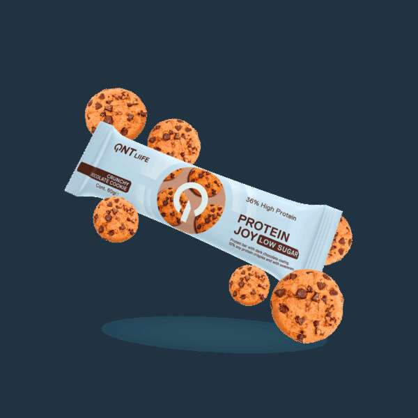 Qnt Protein Joy 36% Low Sugar Crunchu Chocolate Cookie 60 g