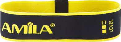 AMILA Fabric Hipband Λάστιχο Γυμναστικής Κυκλικό Μέτριο Κίτρινο