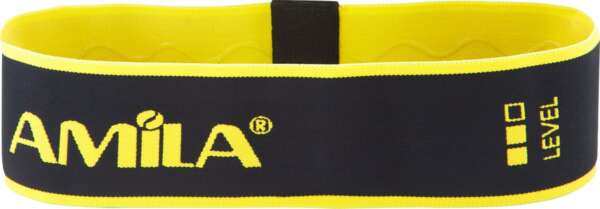 AMILA Fabric Hipband Λάστιχο Γυμναστικής Κυκλικό Μέτριο Κίτρινο