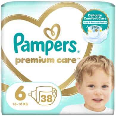 Pampers Πάνες  Premium Care No. 6 για 13-18kg 38τμχ