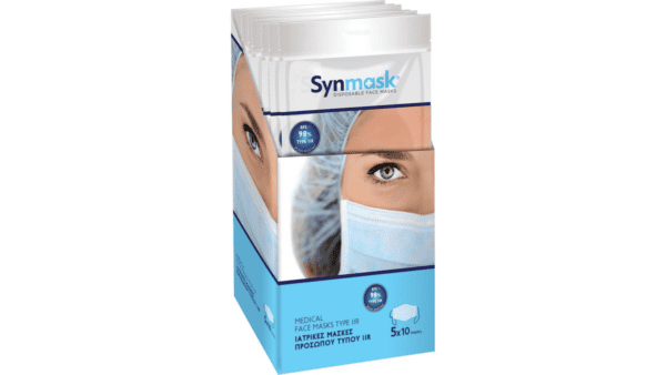 Syndesmos Μάσκα Προστασίας  Χειρουργική IIR5x10τμχ