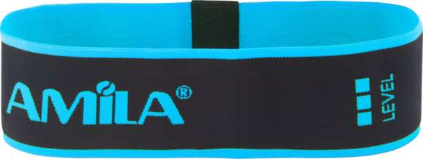 AMILA Fabric Hipband Λάστιχο Γυμναστικής Κυκλικό Σκληρό Μπλε