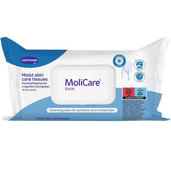 Molicare Skintegrity Clean Wet Wipes Υγρά Μαντιλάκια Καθαρισμού 50 τεμάχια