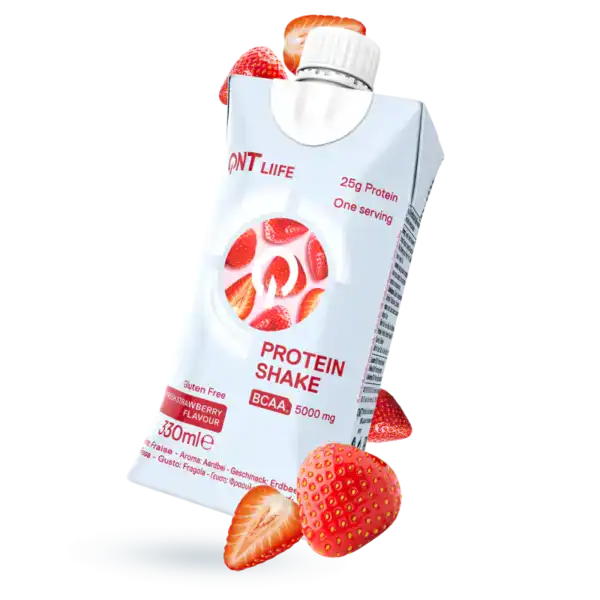 Qnt Delicious Whey Shake Tetra 25 g Protein Strawberry 330 ml