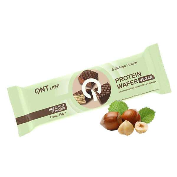 QNT Vegan Wafer, Hazelnut 35 g
