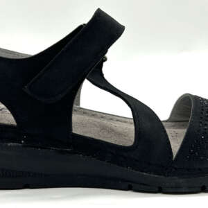 Level Anatomic Καλοκαιρινές Γυναικείες Πλατφόρμες Μαύρες