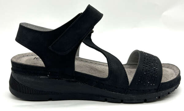 Level Anatomic Καλοκαιρινές Γυναικείες Πλατφόρμες Μαύρες