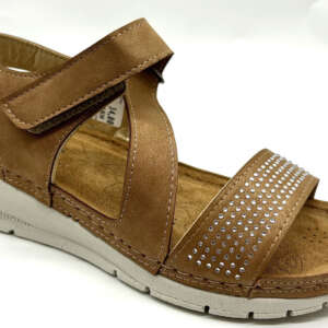 LEVEL ANATOMIC Καλοκαιρινές Γυναικείες Πλατφόρμες Καφέ 2175