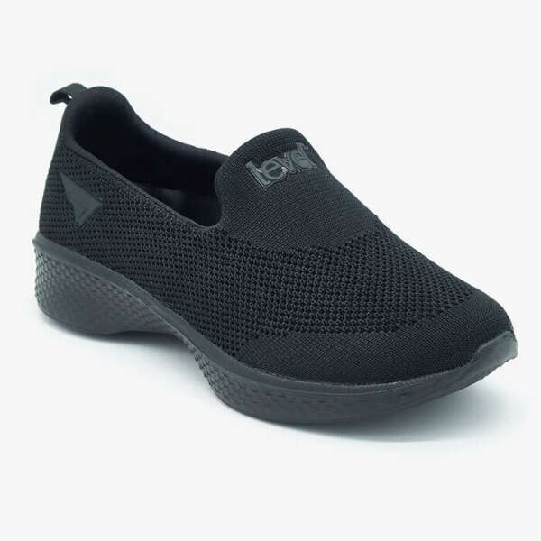 Level Anatoomic 3015 Γυναικεία Slip-On Δερμάτινα Μαύρα
