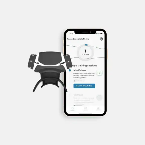 Airofit Active Εξασκητής Αναπνοής White 10051