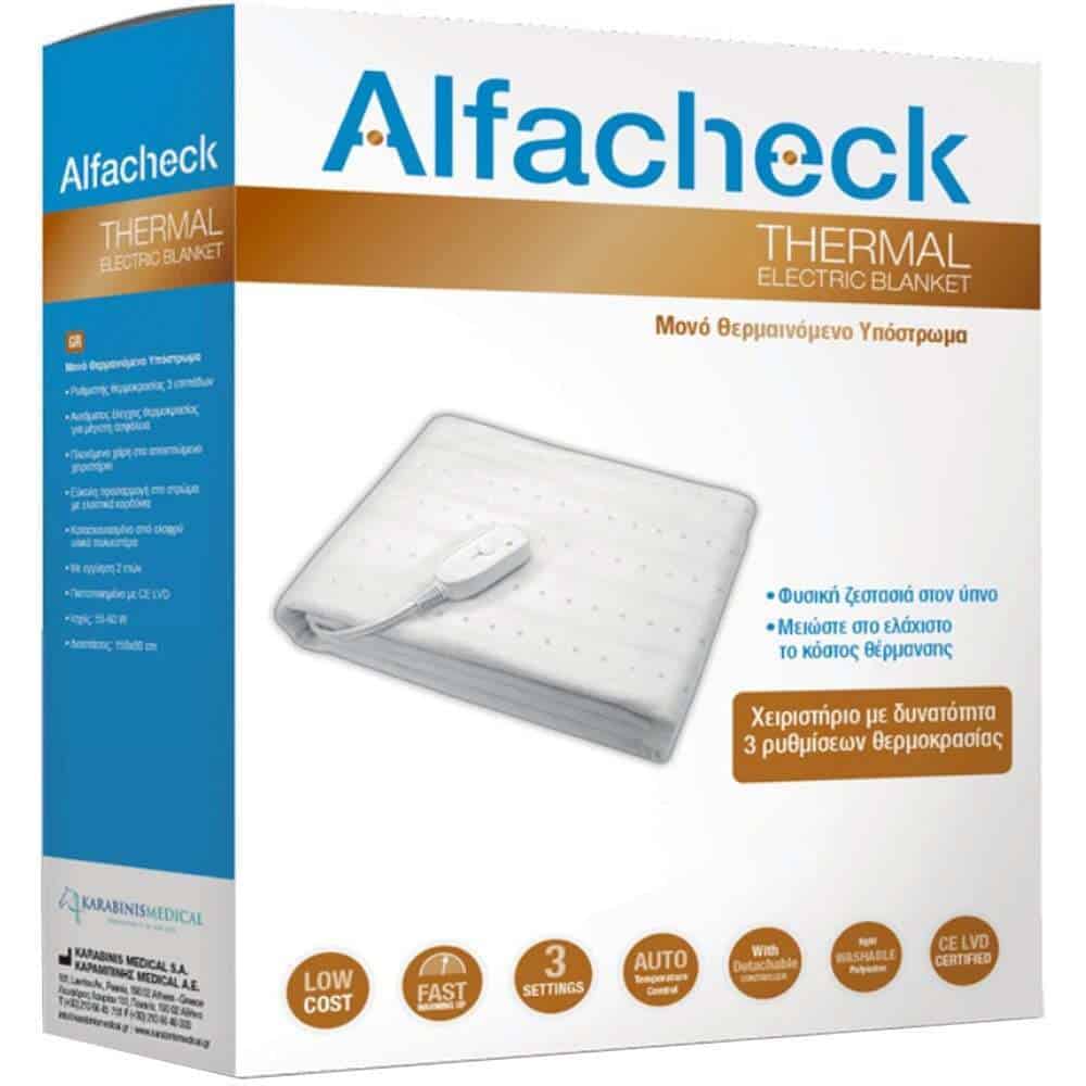 Alfacheck Thermal Μονό Ηλεκτρικό Υπόστρωμα 80x150εκ.