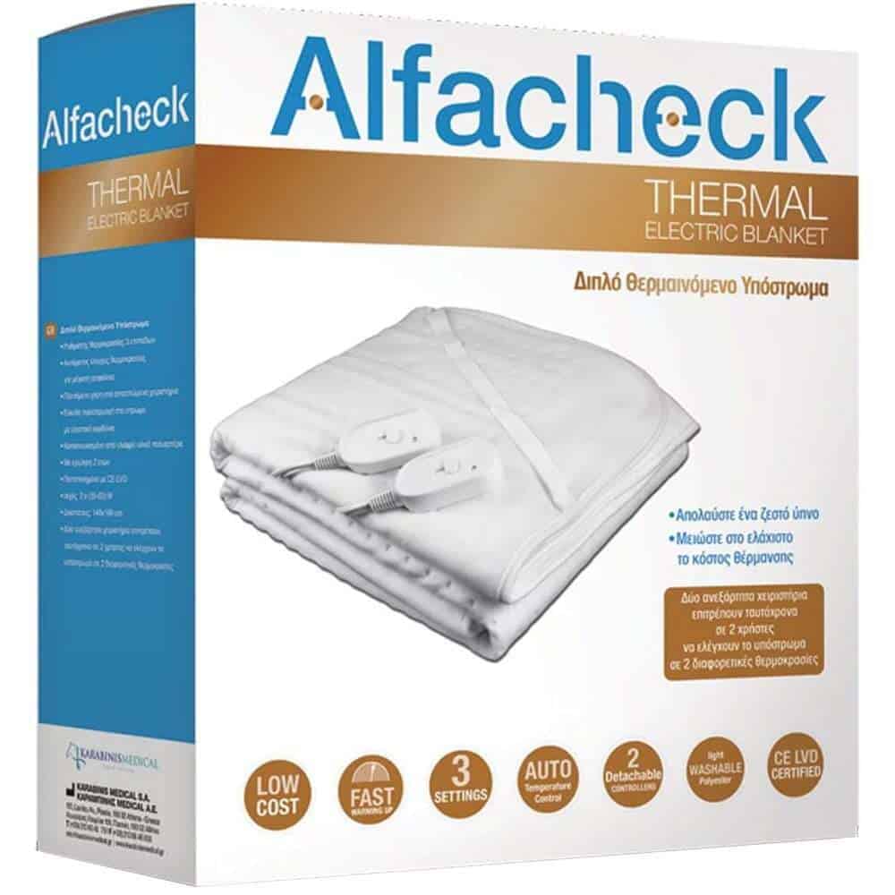 Alfacheck Thermal Διπλό Ηλεκτρικό Υπόστρωμα 140x160εκ.