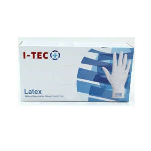 i-tec Εξεταστικά Γάντια Λάτεξ Χωρίς Πούδρα 100τμχ