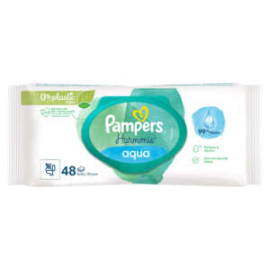 Pampers Aqua Μωρομάντηλα χωρίς Οινόπνευμα & Parabens 48τμχ