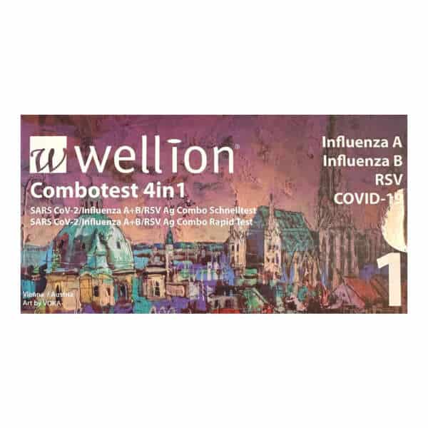 Wellion Combotest 4in1  Covid-19, Γρίπης & RSV 1τμχ