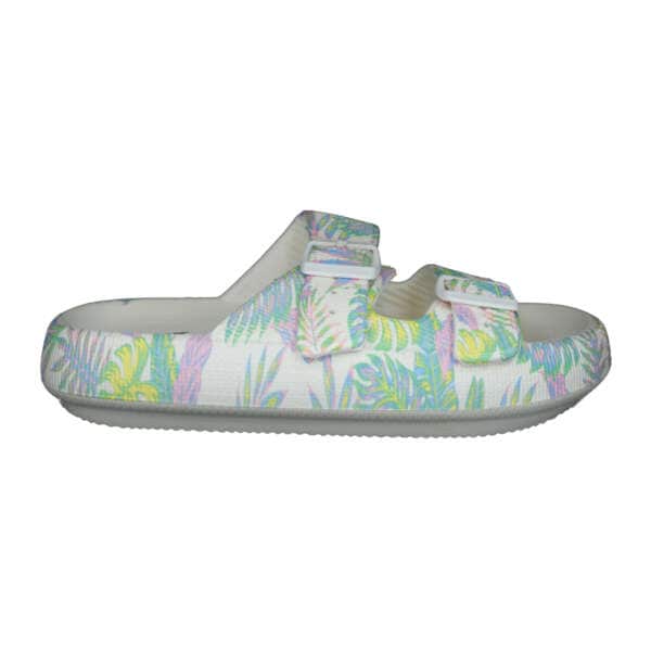 Level Anatomic 170 Γυναικεία Σανδάλια Λευκά Φλοράλ