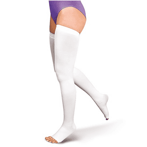 Kalmedica Αντιεμβολική Κάλτσα Ριζομηρίου Λευκή 18 mmHg
