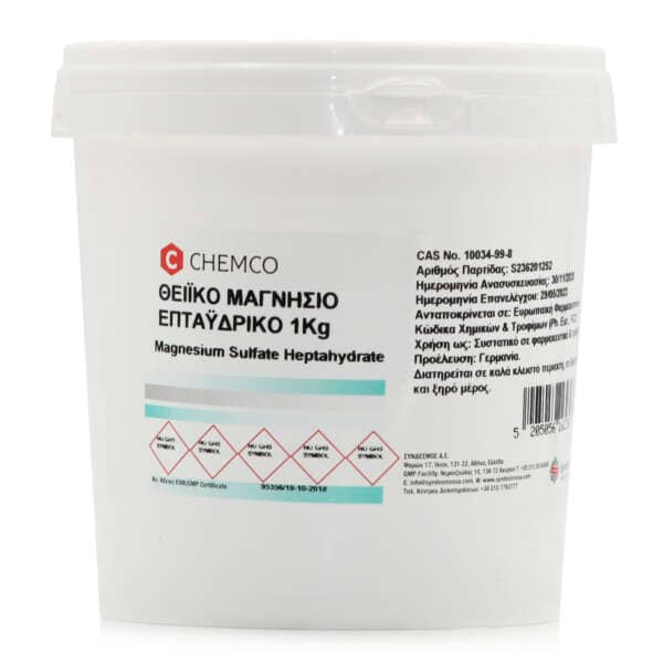 Chemco  Άλατα Μπάνιου Θειικό Μαγνήσιο σε Σκόνη 1000gr