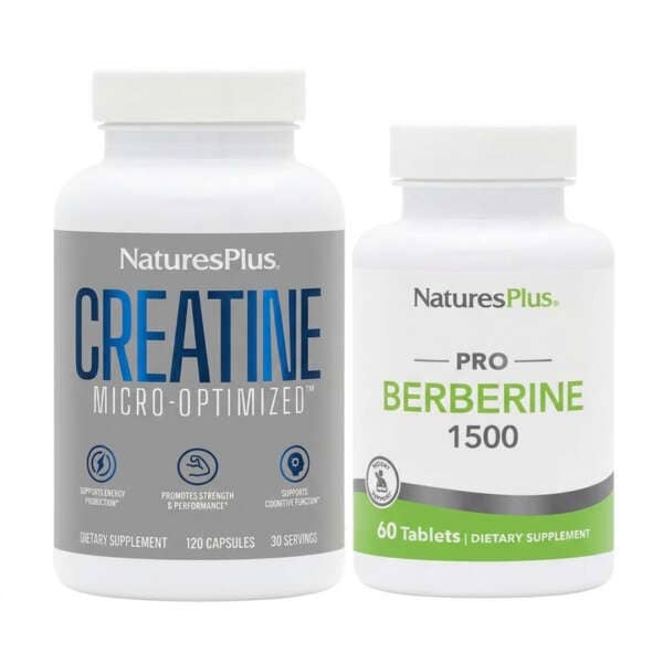 Nature's Plus Promo Pack Berberine 1500mg + Creatine 120Caps