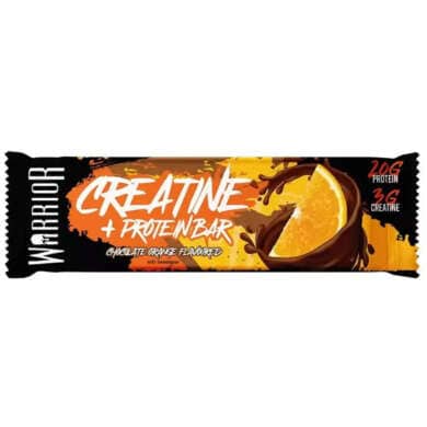Warrior Creatine-Protein Bar Μπάρα με 3gr Κρεατίνης Chocolate / Orange 75gr
