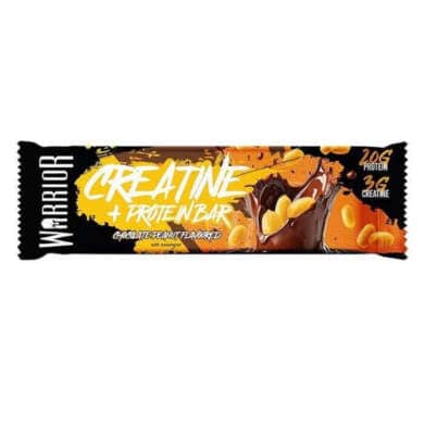 Warrior Creatine-Protein Bar Μπάρα με 3gr Κρεατίνης Chocolate / Peanut 75gr