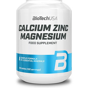 Biotech USA Calcium Zinc Magnesium 100 ταμπλέτες