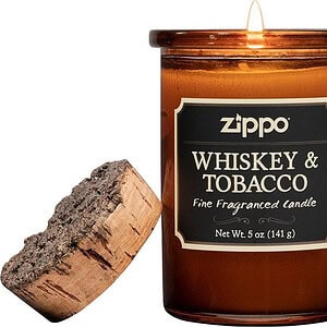 Zippo Αρωματικό Κερί Σόγιας σε Βάζο με Άρωμα Whiskey & Tobacco 141gr