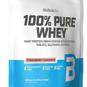 Biotech USA 100% Pure Whey Πρωτεΐνη Φράουλα 1000gr