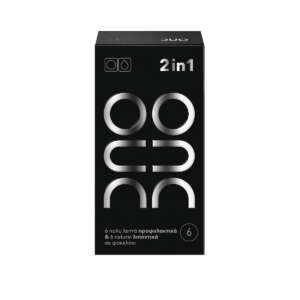 Duo Προφυλακτικά 2 In 1 6τμχ 56mm Λεπτά για Φυσική Αίσθηση Natural